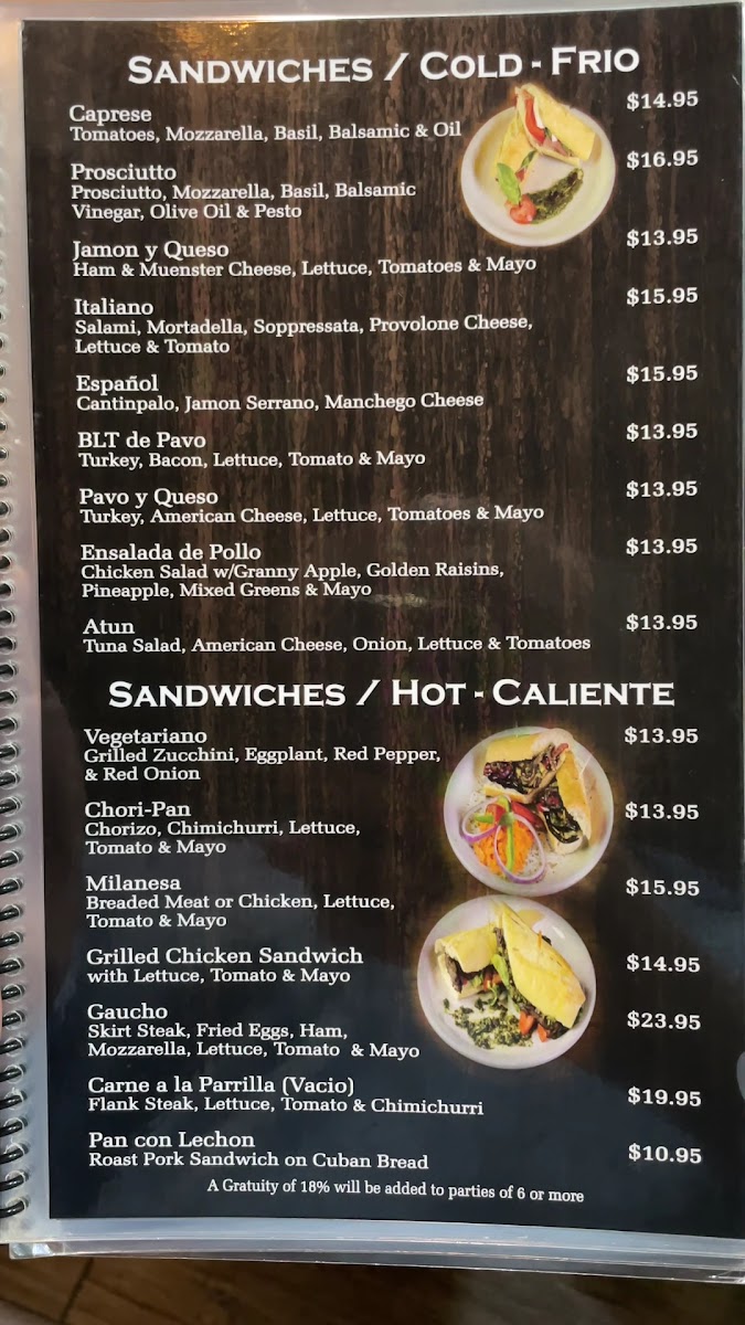 Gauchos Gourmet Market Menu - Image 3